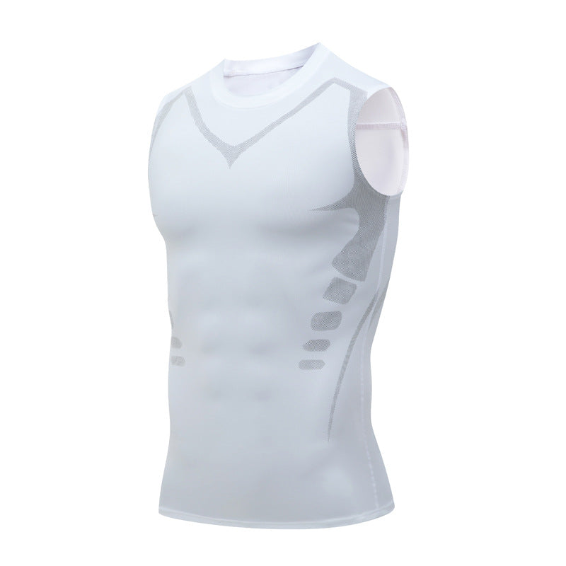 🔥LAST DAY SALE 50% OFF💪Men's Cool Breathable Sleeveless Quick-Dry Tank Tops – Stretchy Slim-Fit Printed Athletic Workout Training Tees
