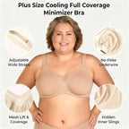 ⏳LAST WEEK SALE -ONLY ＄10.99!🖤💐Women's Elegant Sheer Full Coverage Plus Size Bra