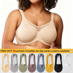 ⏳LAST WEEK SALE -ONLY ＄10.99!🖤💐Women's Elegant Sheer Full Coverage Plus Size Bra
