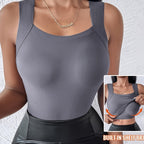 Women’s Thermal U-Neck Top with Built-In Bra