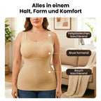 Women’s Thermal U-Neck Top with Built-In Bra