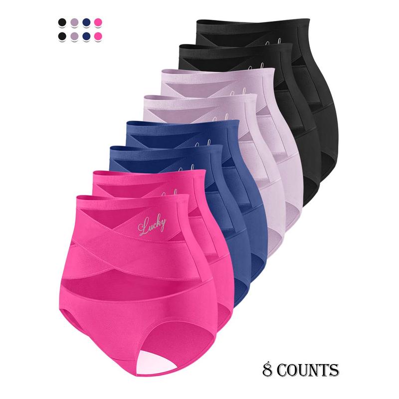 🌸Last Day-Buy 1 Get 3 Packs✨Plus-Size High-Waist Cross Tummy Control Panties✨