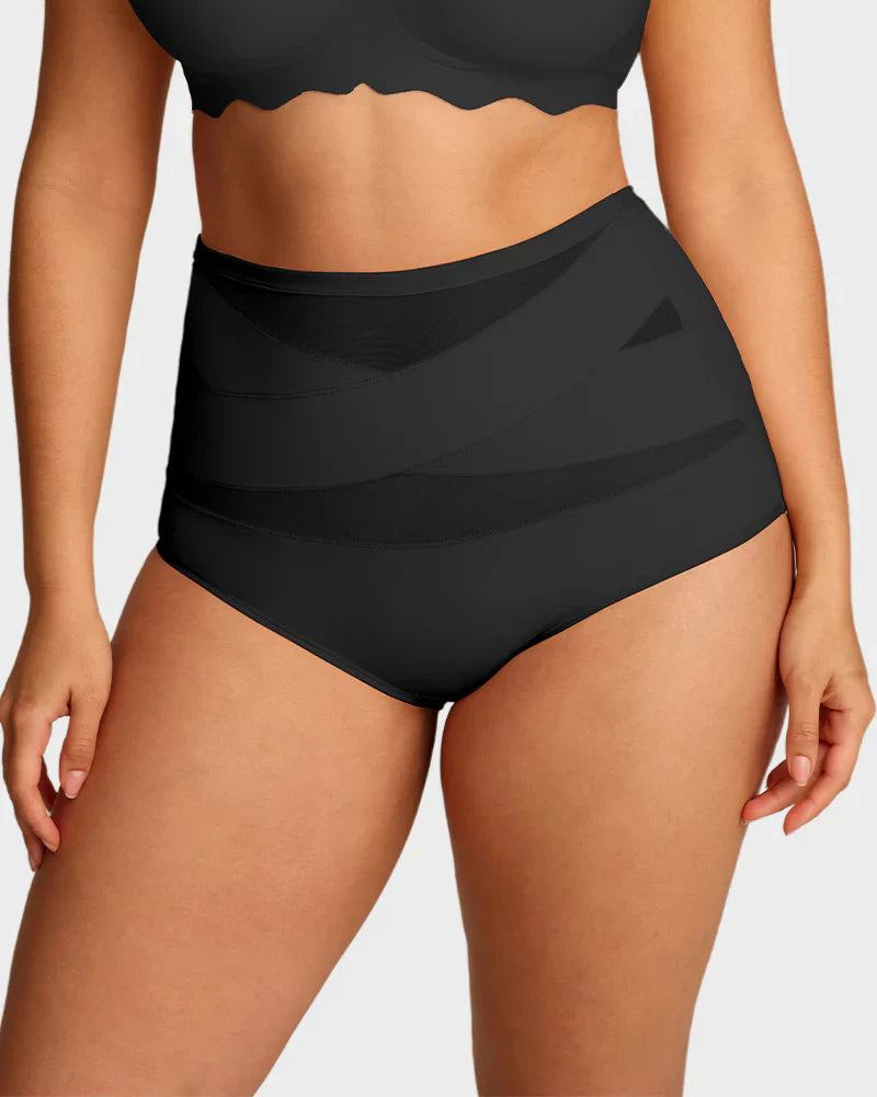 🌸Last Day-Buy 1 Get 3 Packs✨Plus-Size High-Waist Cross Tummy Control Panties✨