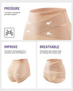 🌸Last Day-Buy 1 Get 3 Packs✨Plus-Size High-Waist Cross Tummy Control Panties✨
