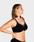⏳LAST WEEK SALE -ONLY ＄10.99!🖤💐Women's Elegant Sheer Full Coverage Plus Size Bra