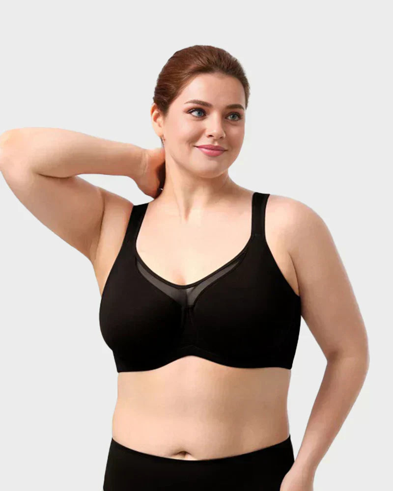 ⏳LAST WEEK SALE -ONLY ＄10.99!🖤💐Women's Elegant Sheer Full Coverage Plus Size Bra
