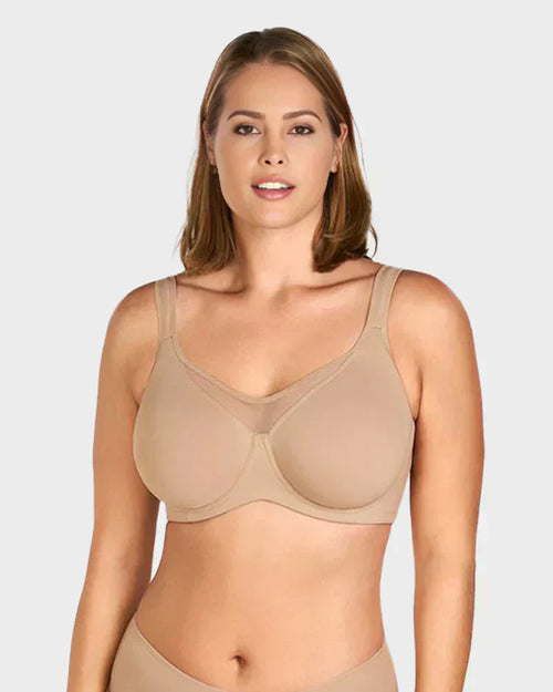 ⏳LAST WEEK SALE -ONLY ＄10.99!🖤💐Women's Elegant Sheer Full Coverage Plus Size Bra