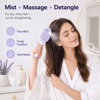 💖LAST DAY SALE 70% OFF💁‍♀️✨Electric Spray Air Cushion Massage Comb💨| Self-Cleaning Anti-Tangle ✨ | Perfect for Dry, Brittle Hair 💧🌟