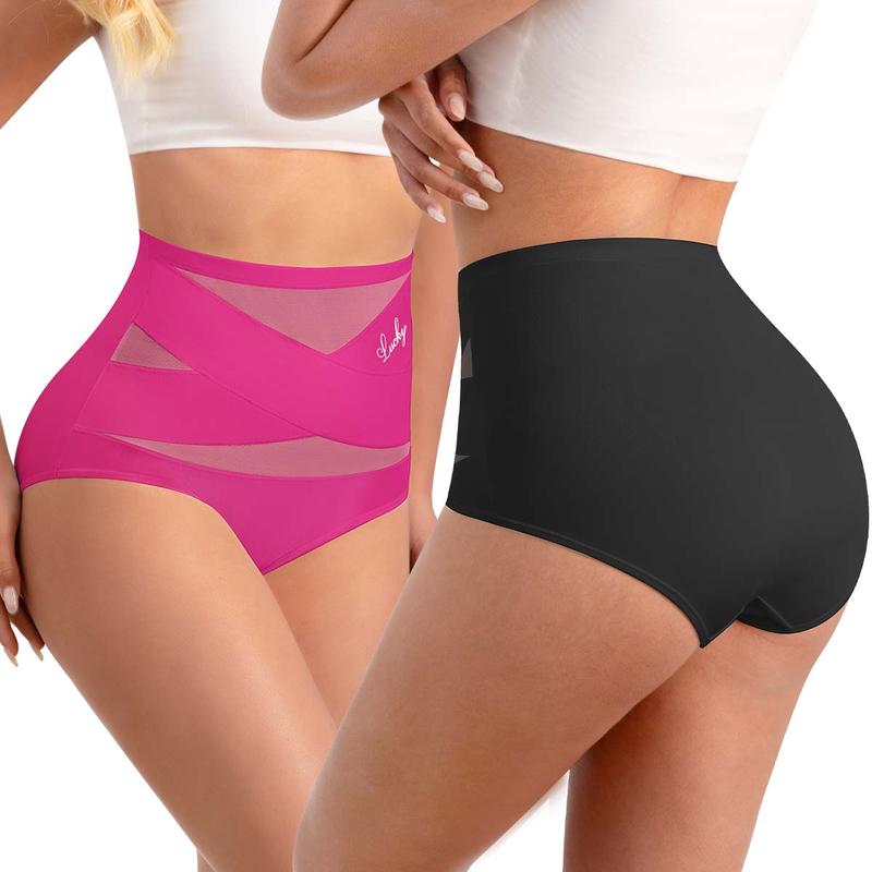 🌸Last Day-Buy 1 Get 3 Packs✨Plus-Size High-Waist Cross Tummy Control Panties✨