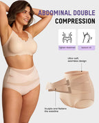 🌸Last Day-Buy 1 Get 3 Packs✨Plus-Size High-Waist Cross Tummy Control Panties✨