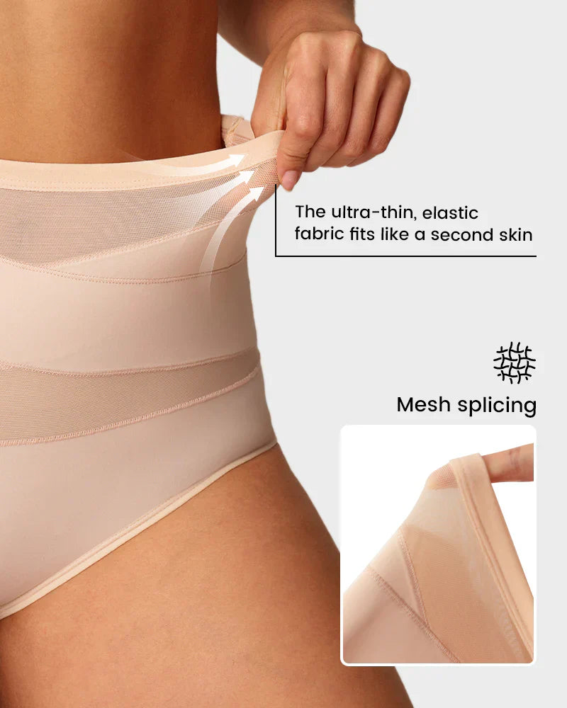 🌸Last Day-Buy 1 Get 3 Packs✨Plus-Size High-Waist Cross Tummy Control Panties✨