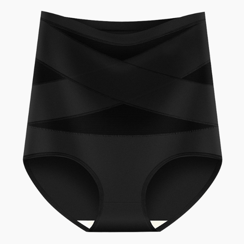 🌸Last Day-Buy 1 Get 3 Packs✨Plus-Size High-Waist Cross Tummy Control Panties✨