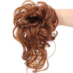 💁‍♀️LAST DAY - BUY 1 GET 1 FREE + FREE HAIRPIN!!🎁💗Messy Curly Hair Bun Scrunchie Extensions