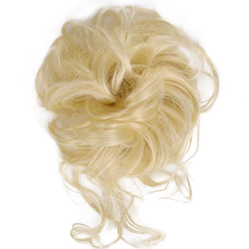 💁‍♀️LAST DAY - BUY 1 GET 1 FREE + FREE HAIRPIN!!🎁💗Messy Curly Hair Bun Scrunchie Extensions
