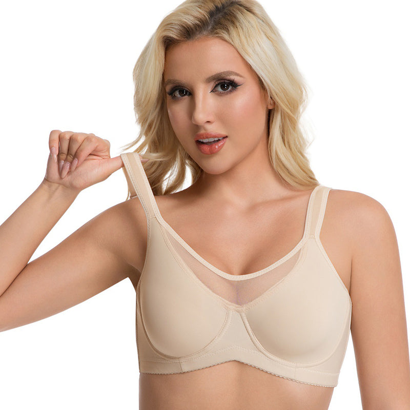 ⏳LAST WEEK SALE -ONLY ＄10.99!🖤💐Women's Elegant Sheer Full Coverage Plus Size Bra