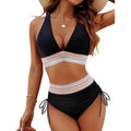 🩱 60% OFF NOW! ✨ V-Neck Patchwork Bikini Set – Flattering Fit, Unique Design & Perfect for Summer Vibes 🏖️